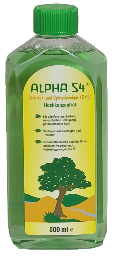 Alpha S4® Scheiben & Spiegelreiniger 500 ml